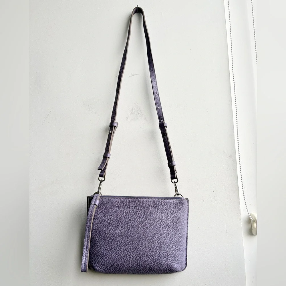 MISHKA Leather Purse Sobre Sigrid Crossbody Clutch Wristlet bag